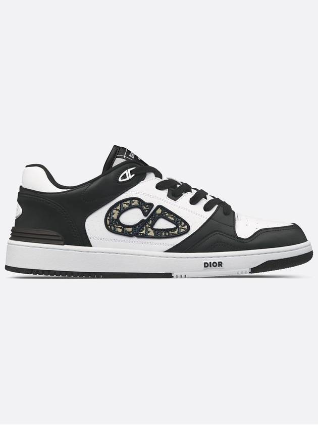 Oblique Detail Leather Low Top Sneakers White Black - DIOR - BALAAN 6