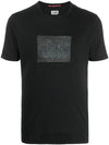 Vintage Square Embroidered Logo Short Sleeve T-Shirt Black - CP COMPANY - BALAAN 2