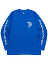 BBD Sketch Logo Long T Shirt Blue - BLACKBLOND - BALAAN 2