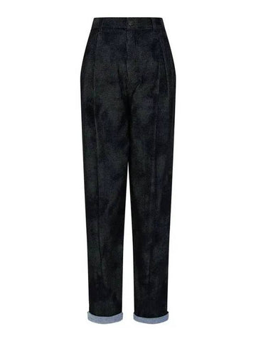 Women s Soft Pattern Denim Pants Dark Indigo - EMPORIO ARMANI - BALAAN 1