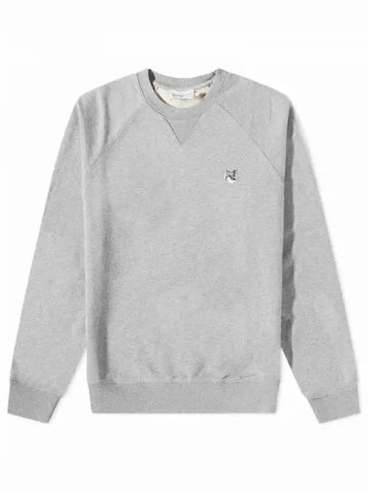 Grey Fox Head Patch Classic Sweatshirt Grey Melange - MAISON KITSUNE - BALAAN 2