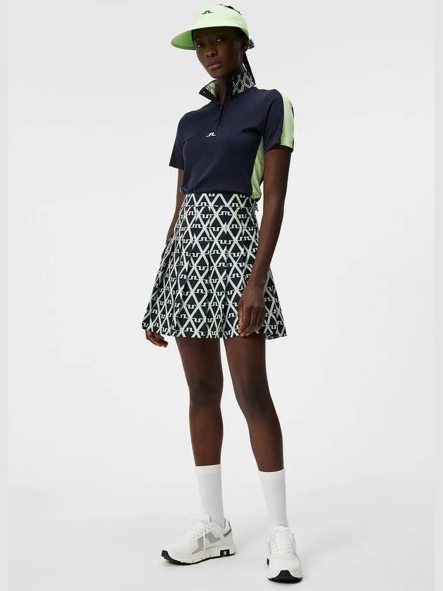 Golf Adina Print Skirt Geo JL Navy - J.LINDEBERG - BALAAN 4