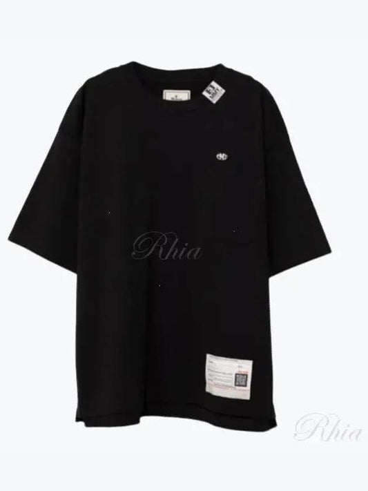 Back Graphic Print Crew Neck Short Sleeve T-shirt Black - MAISON MIHARA YASUHIRO - BALAAN 2