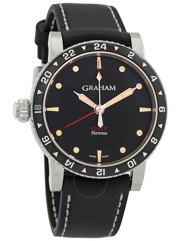 Graham Fortress GMT Automatic Black Dial Men's Watch 2FOBC.B03A - GRAHAM - BALAAN 1