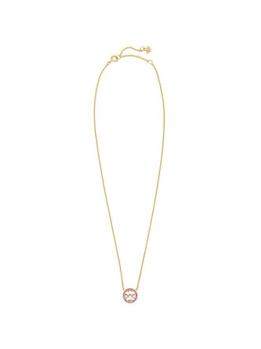 Miller Pave Logo Delicate Necklace Gold - TORY BURCH - BALAAN 1