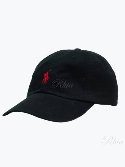 Embroidered Pony Ball Cap Black - POLO RALPH LAUREN - BALAAN 2