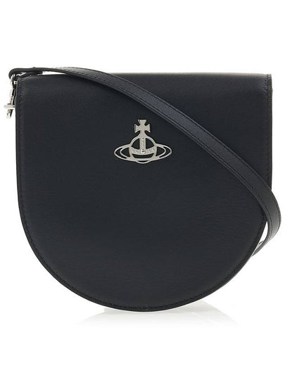 Sarah Leather Shoulder Bag Black - VIVIENNE WESTWOOD - BALAAN 2