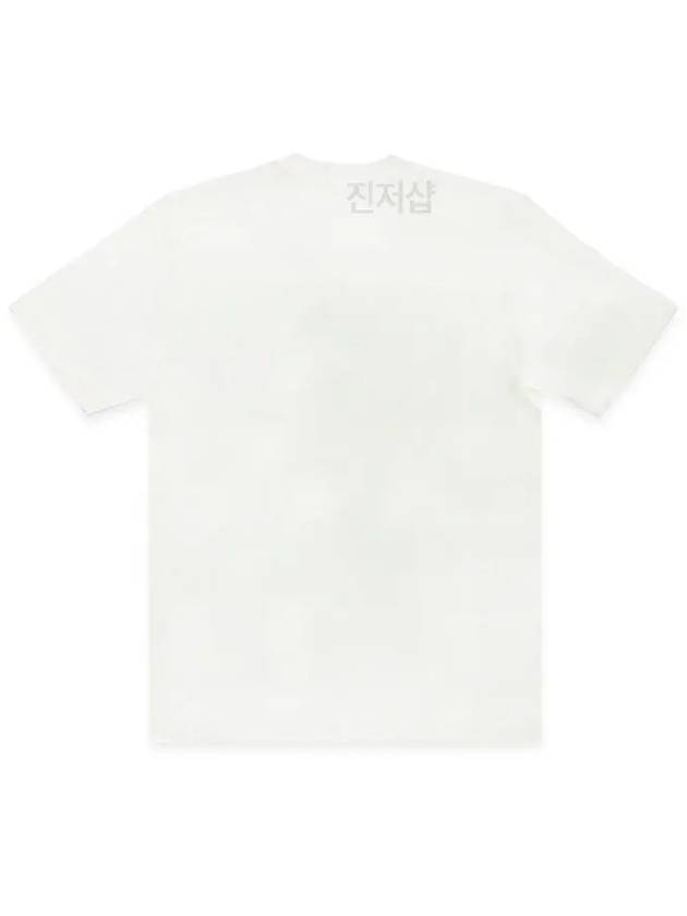 T Just Doval PJ Oval D Patch Short Sleeve T Shirt White - DIESEL - BALAAN 3