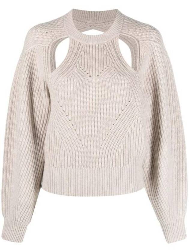 Women's Palma Cutout Knit Top Beige - ISABEL MARANT - BALAAN 2