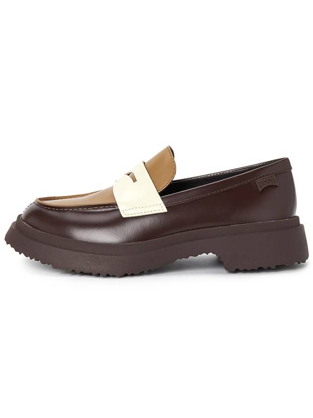 Women Twins Shoes Loafers Brown white - CAMPER - BALAAN 4