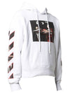 Men's Caravaggio Arrow Brushed Hoodie White - OFF WHITE - BALAAN 4