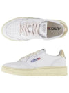 Medalist Goatskin Low Top Sneakers Gold White - AUTRY - BALAAN 2