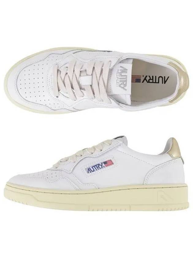 Medalist Goatskin Low Top Sneakers Gold White - AUTRY - BALAAN 2