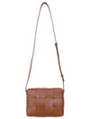 Cassette Intrecciato Leather Cross Bag Brown - BOTTEGA VENETA - BALAAN 4