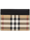 Vintage Check Card Wallet Beige - BURBERRY - BALAAN 2