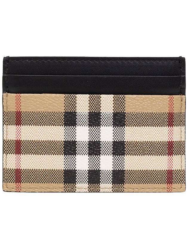 Vintage Check Card Wallet Beige - BURBERRY - BALAAN 2