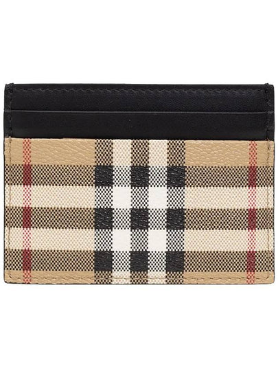 Vintage Check Card Wallet Beige - BURBERRY - BALAAN 2