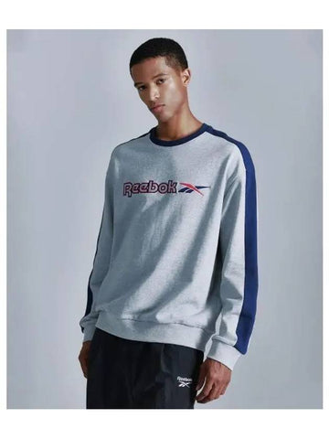 Side color scheme sweatshirt gray - REEBOK - BALAAN 1