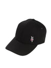 Men's Bunny Print Cotton Ball Cap Black - PAUL SMITH - BALAAN 1