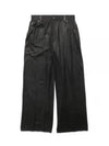 Cotton High Waist Transparent Wide Pants Black - BALENCIAGA - BALAAN 2