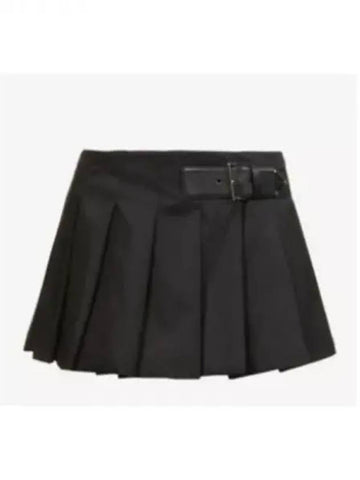 triangle logo buckle mini skirt - PRADA - BALAAN 1