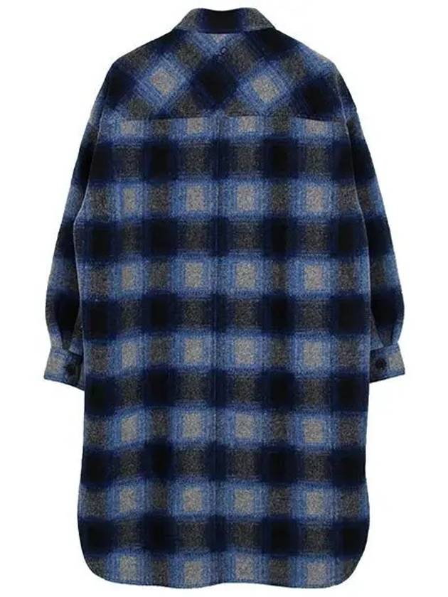 Kotajot Check Single Coat Navy - ISABEL MARANT - BALAAN 3