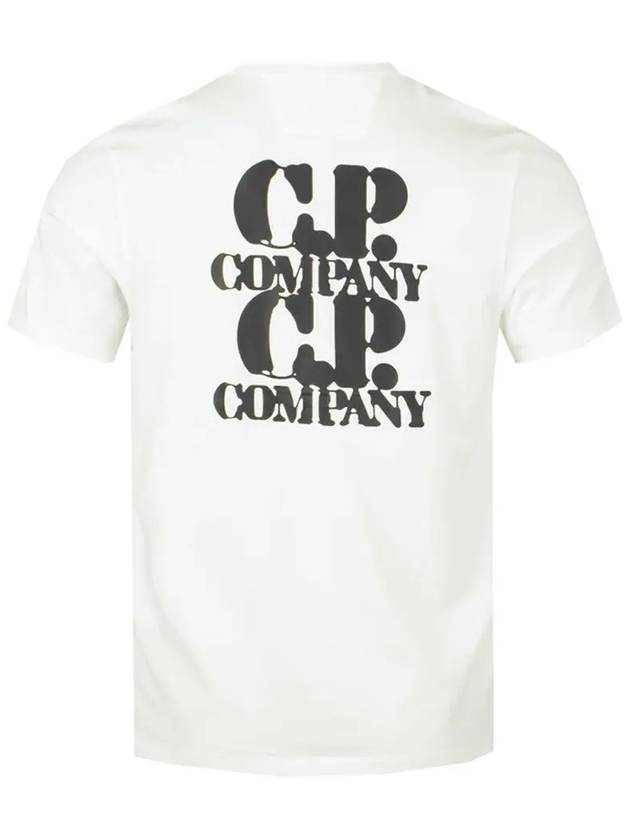 30/1 Jersey Graphic Short Sleeve T-Shirt White - CP COMPANY - BALAAN 4