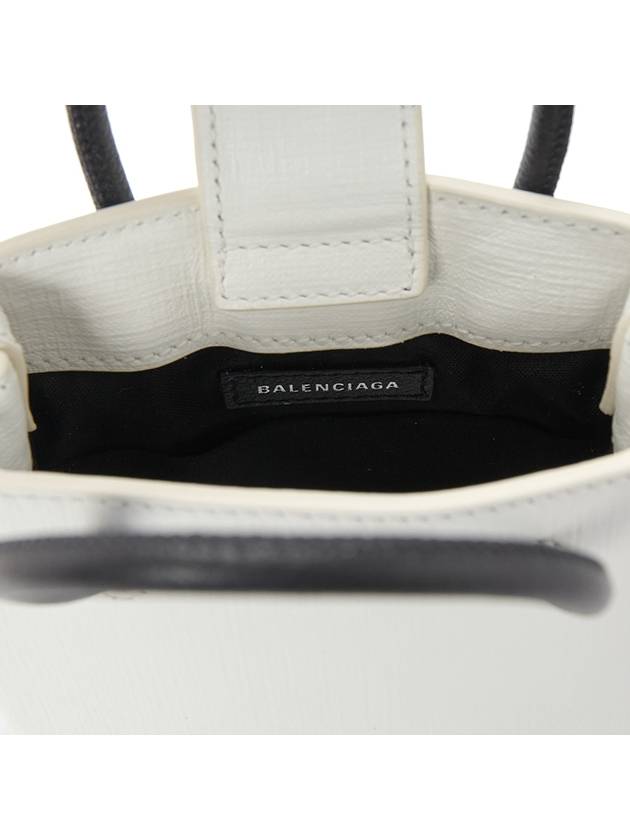 Logo Print Phone Holder Small Cross Bag White - BALENCIAGA - BALAAN 11