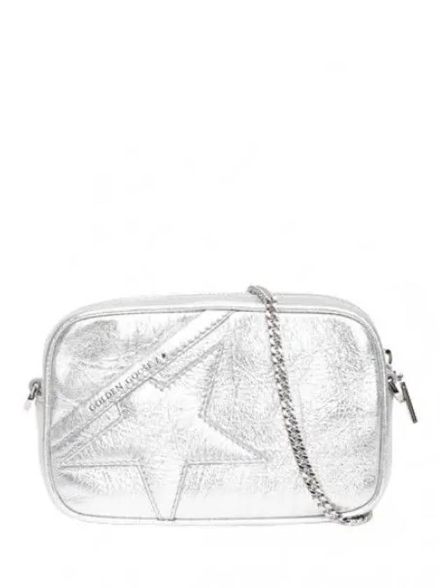 Silver laminated leather star bag men s cross - GOLDEN GOOSE - BALAAN 1