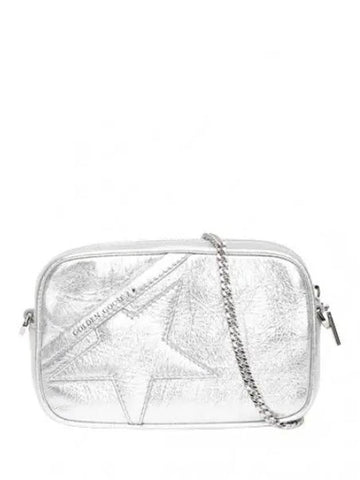 Silver laminated leather star bag cross - GOLDEN GOOSE - BALAAN 1