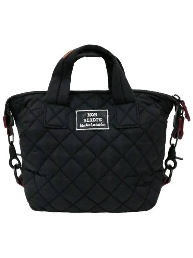 Mongbuddy two way quilted nylon bag BLACK - MONBIRDIE GOLF - BALAAN 7