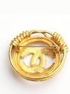 Vintage gold round CC logo brooch - CHANEL - BALAAN 2