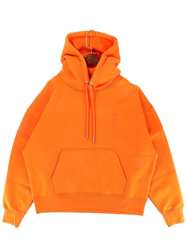 Mini Heart Logo Hoodie Orange - AMI - BALAAN 2