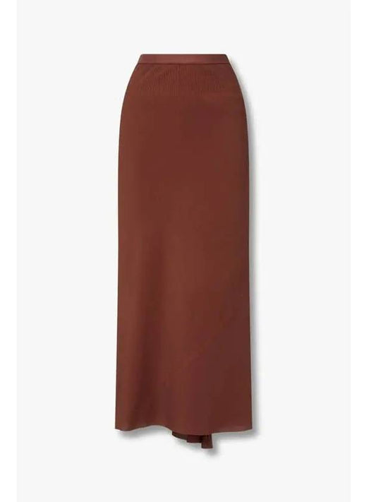 WOMEN A line bias skirt cherry brown - RICK OWENS - BALAAN 1