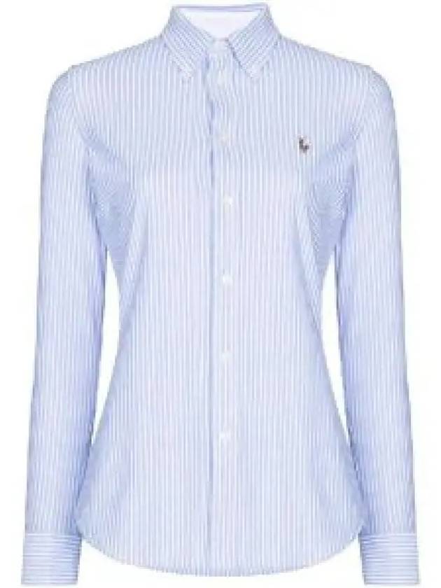 Striped Oxford Shirt Blue - POLO RALPH LAUREN - BALAAN 2