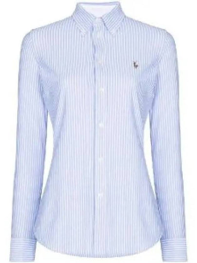 Striped Oxford Shirt Blue - POLO RALPH LAUREN - BALAAN 2