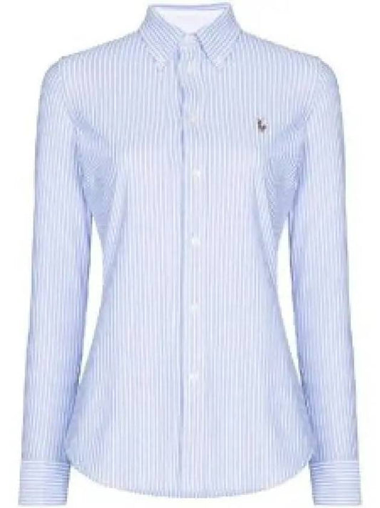 Striped Oxford Shirt Blue - POLO RALPH LAUREN - BALAAN 2