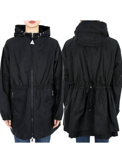 Women's Wete Hooded Jacket Black - MONCLER - BALAAN 2