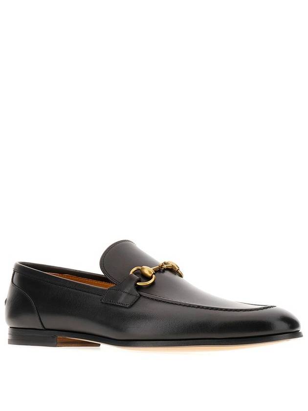 Jordaan Leather Loafers Black - GUCCI - BALAAN 3