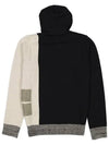 Embroidered Logo Knit Hoodie Black - STONE ISLAND - BALAAN 4