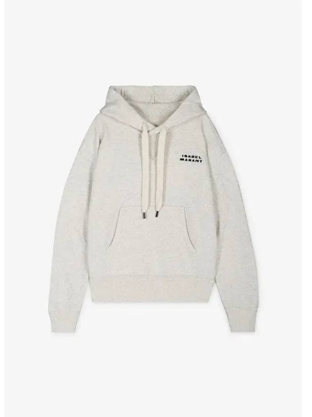 Sylla Embroidered Logo Oversized Hoodie Ecru - ISABEL MARANT - BALAAN 2