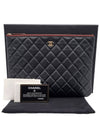 Women s A82545 Black Caviar Skin Classic Gold CC Logo New Medium Clutch - CHANEL - BALAAN 11