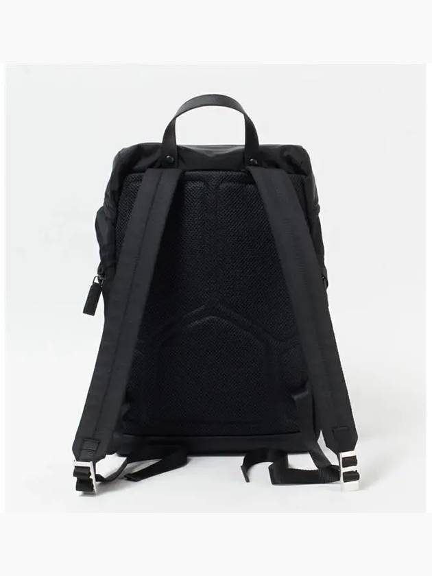 Re-Nylon Saffiano Leather Backpack Black - PRADA - BALAAN 5