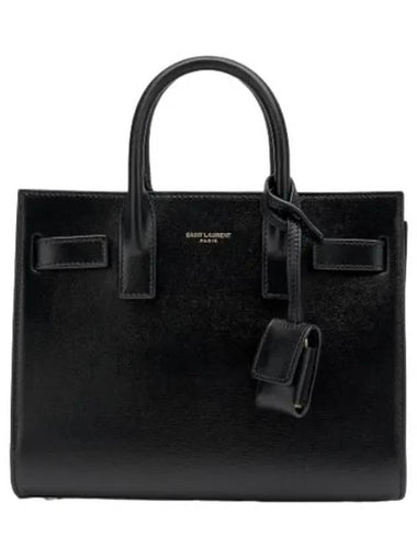 Nano Classic Sac de Jour Bag Black Handbag Tote - SAINT LAURENT - BALAAN 1