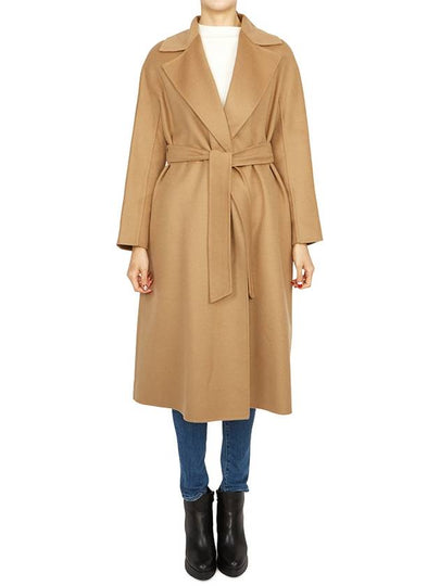 Women's Cles Virgin Wool Single Coat Camel - MAX MARA - BALAAN 2