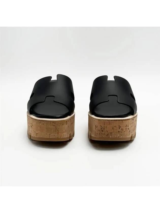 Eze 30 Calfskin Sandals Black - HERMES - BALAAN 3