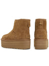 Classic Mini Platform Suede Winter Boots Chestnut - UGG - BALAAN 7