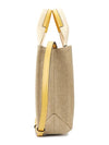 Woody Small Canvas Tote Bag Yellow Beige - CHLOE - BALAAN 3