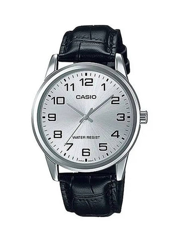 Men's Leather Wrist Watch MTPV001L7B - CASIO - BALAAN 1