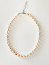 Color Pearls Color pearl necklace Orange - ELYONA - BALAAN 1